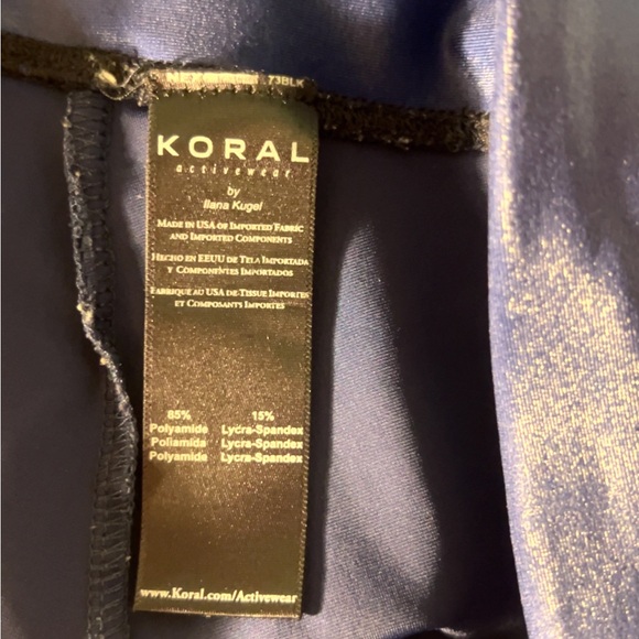 KORAL Lustrous Navy Blue Leggings M L - Picture 7 of 7